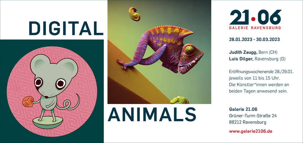 DIGITAL ANIMALS Luis Dilger und Judith Zaugg | 28.01.-30.03.2023